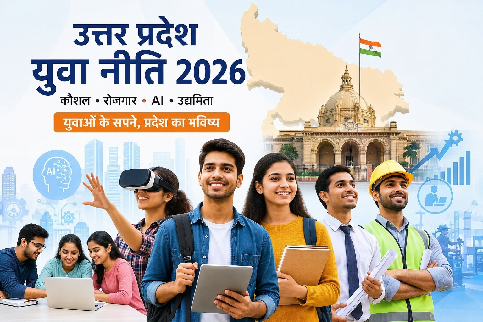 अब बनेगी नई युवा नीति, मुख्यमंत्री योगी की घोषणा